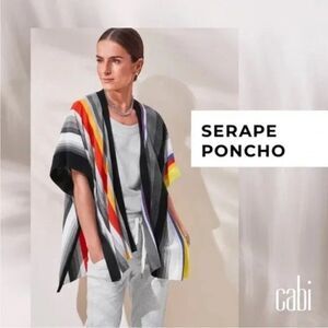 CABI Serape Poncho Multicolor XS/S #5990 Nearly NEW